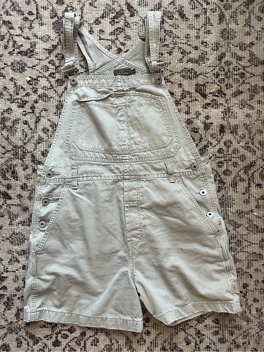 Vintage Calvin Klein Khaki Overall Shorts Medium